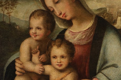 Vierge à l'Enfant, École italienne fin du XVIe siècle  - Louis XIII