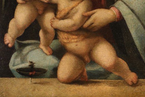 Louis XIII - Vierge à l'Enfant, École italienne fin du XVIe siècle 