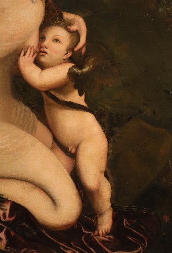 Venus Nursing Cupid, Italian school of the 17th century - Louis XIII