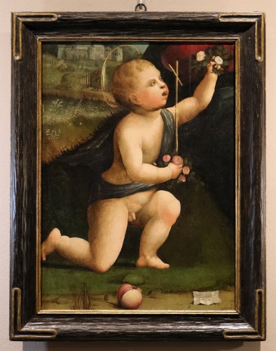 St. John The Baptist, attributed to Marco Palmezzano (c. 1459 – 1539) And Workshop - Paintings & Drawings Style Renaissance