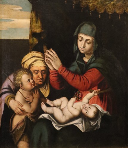 Vierge à l'Enfant, école italienne fin du 16e siècle