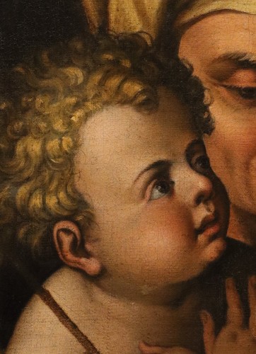 Antiquités - Madonna And Child, Italian school of the late 16th century