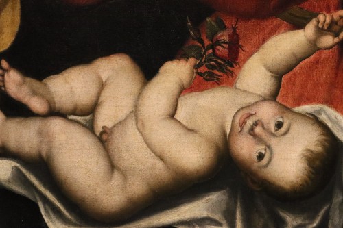 Antiquités - Madonna And Child, Italian school of the late 16th century