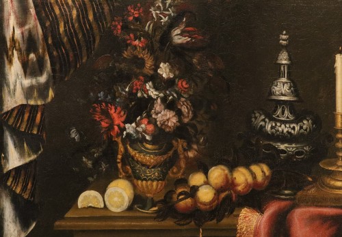 Paintings & Drawings  - Still Life With A Vase Of Flowers, attributed to Antonio Tibaldi (1635–1675)