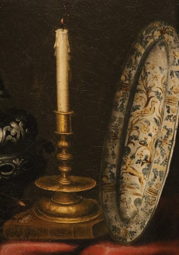 Still Life With A Vase Of Flowers, attributed to Antonio Tibaldi (1635–1675) - Louis XIII