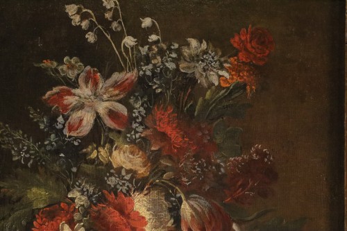 Pair Of Still Lifes With Flowers, attributed to Francesco Lavagna (1684–1724) - 