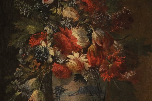 18th century - Pair Of Still Lifes With Flowers, attributed to Francesco Lavagna (1684–1724)