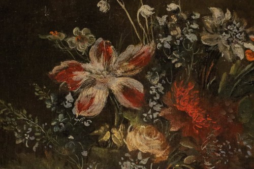 Louis XIV - Pair Of Still Lifes With Flowers, attributed to Francesco Lavagna (1684–1724)