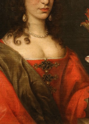 Willem van Honthorst (1594 – 1666), Portrait de Louise-Henriette d'Orange - Antichità Castelbarco