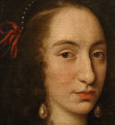 XVIIe siècle - Willem van Honthorst (1594 – 1666), Portrait de Louise-Henriette d'Orange