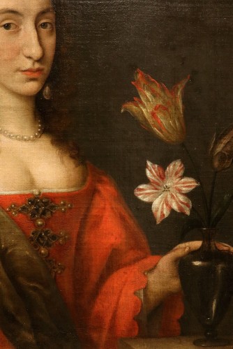 Louis XIII - Willem van Honthorst (1594 – 1666), Portrait de Louise-Henriette d'Orange