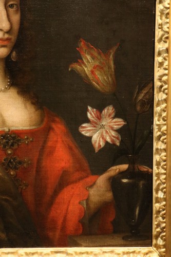 Antiquités - Willem van Honthorst (1594 – 1666), Portrait de Louise-Henriette d'Orange