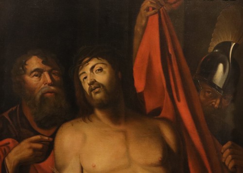 Antiquités - Ecce Homo, école flamande fin 17e siècle