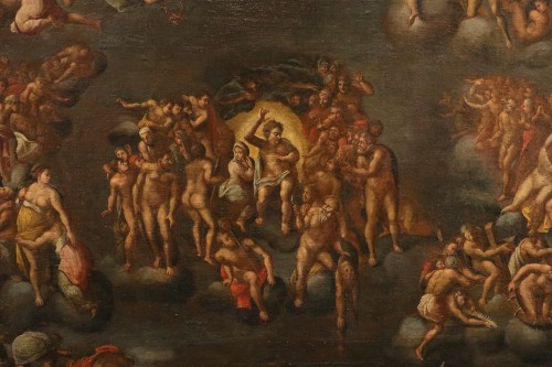 XVIIe siècle - Le Jugement dernier (par Michel-Ange), Peintre romain du XVIIe siècle