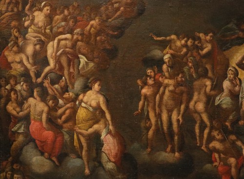 Louis XIII - Le Jugement dernier (par Michel-Ange), Peintre romain du XVIIe siècle