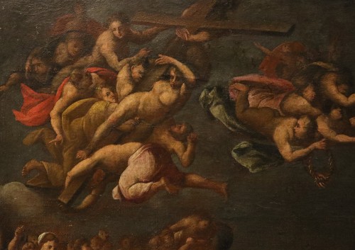 Antiquités - Le Jugement dernier (par Michel-Ange), Peintre romain du XVIIe siècle