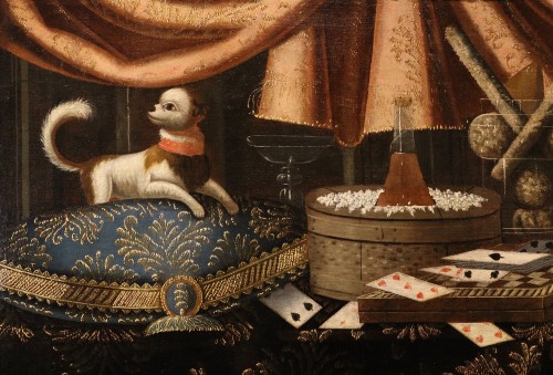 Still Life, workshop of Francesco Noletti (1611 – 1654) - Paintings & Drawings Style Louis XIV