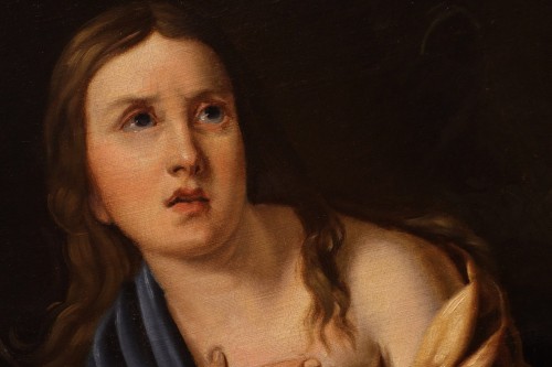 Tableaux et dessins Tableaux XVIIe siècle - Marie-Madeleine pénitente, école italienne du 17e siècle