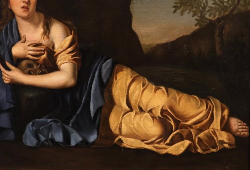 XVIIe siècle - Marie-Madeleine pénitente, école italienne du 17e siècle