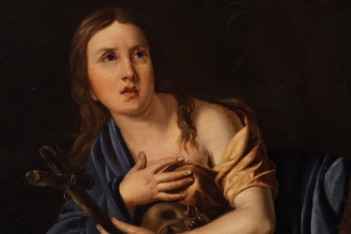 Antiquités - Marie-Madeleine pénitente, école italienne du 17e siècle