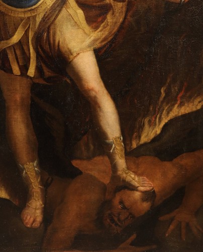 XVIIe siècle - Saint Michel Archange, atelier de Guido Reni (1575 - 1642)