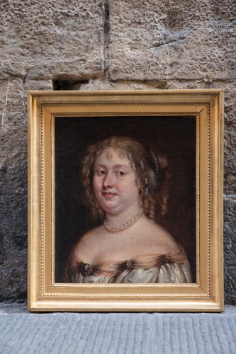 Paintings & Drawings  - Portrait of a Lady with Pearls: Marie de Lorraine, Duchesse of Guise (?)