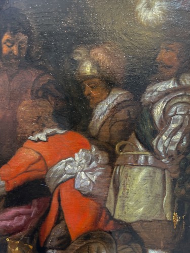 Brigands Dividing the Spoils. Dutch school, follower of Duyster, 17th cent - Louis XIV