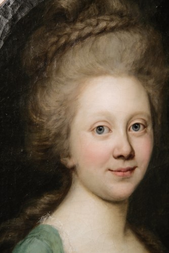 Portrait of a Young Woman, signed Darbes and dated 1781. Rossika. - Louis XVI