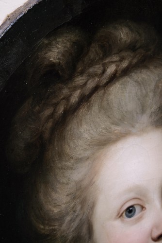 Louis XVI - Portrait of a Young Woman, signed Darbes and dated 1781. Rossika.