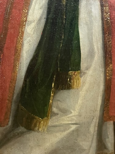 Antiquités - Portrait d’une femme en costume orientaliste sur les ruines grecques, vers 1840