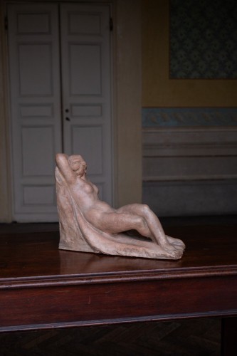 Giorgio Rossi (1892-1963) - Woman Laying, circa 1930-1940 - Sculpture Style Art Déco