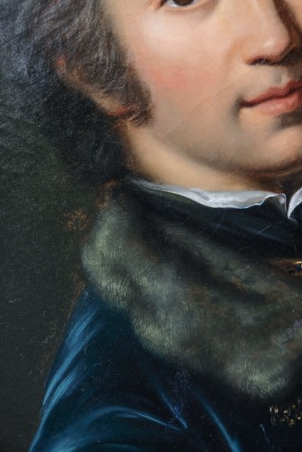  Young Man in a Blue Velvet Coat, attributed to J.H. Tischbein the Elder - 