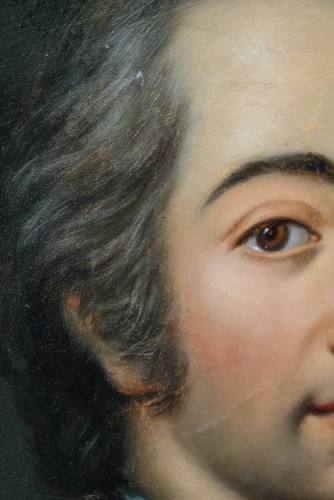 Antiquités -  Young Man in a Blue Velvet Coat, attributed to J.H. Tischbein the Elder