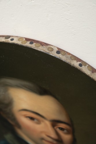 Antiquités -  Young Man in a Blue Velvet Coat, attributed to J.H. Tischbein the Elder