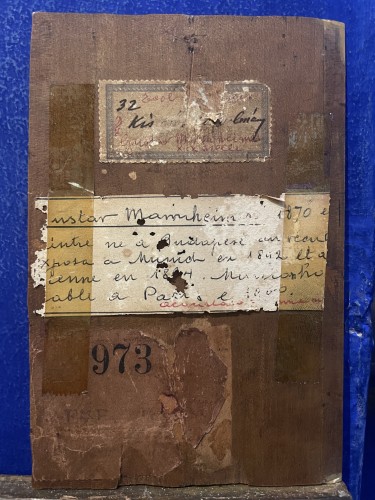 Paintings & Drawings  - Gustav Magyar Mannheimer (1859 – 1937), Woman with Hat and Parasol