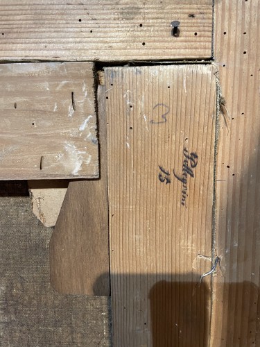 XIXe siècle - Portrait de fillette au chien et maquette de maison tyrolienne.vers 1835