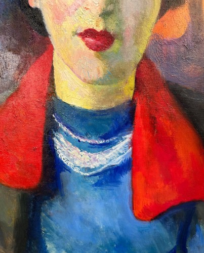 Paintings & Drawings  - Edoardo Gordigiani (1891 – 1965), Portrait of Lina Bietoletti, 1949