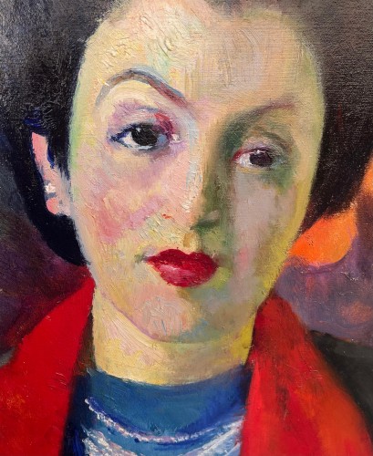 Edoardo Gordigiani (1891 – 1965), Portrait of Lina Bietoletti, 1949 - 