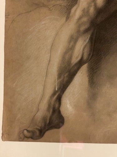 Empire - Étude académique de nu masculin, école florentine vers 1800