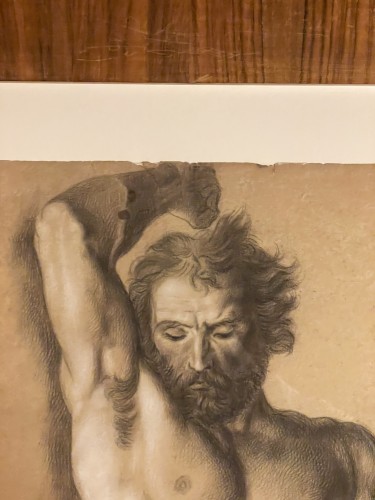 Antiquités - Étude académique de nu masculin, école florentine vers 1800