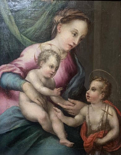 Vierge à l’Enfant et saint Jean-Baptiste, Maître de Volterra (Verrocchi)
