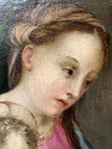 Paintings & Drawings  - Virgin and Child with Saint John the Baptist, Maître de Volterra (Verrocchi )