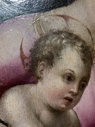 Virgin and Child with Saint John the Baptist, Maître de Volterra (Verrocchi ) - Renaissance