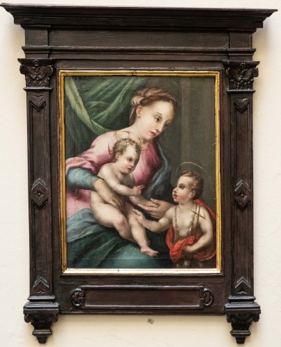 Antiquités - Virgin and Child with Saint John the Baptist, Maître de Volterra (Verrocchi )