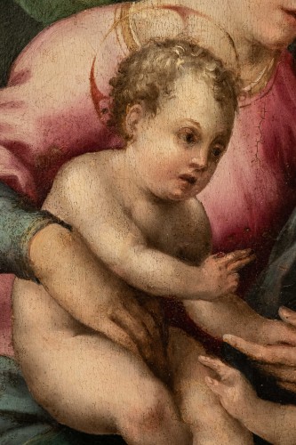 Antiquités - Virgin and Child with Saint John the Baptist, Maître de Volterra (Verrocchi )