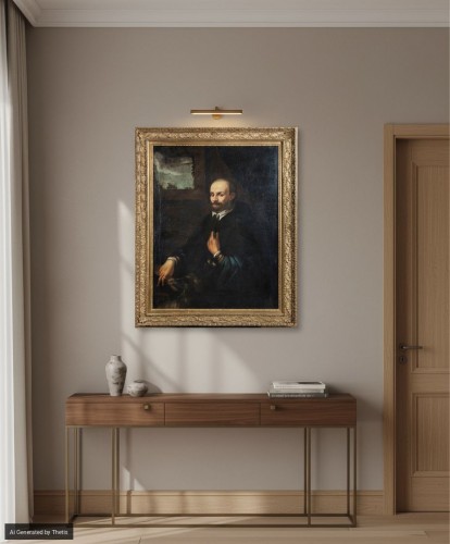 Portrait d'un gentilhomme, Anonyme XVIIe siècle - Antichità Giglio
