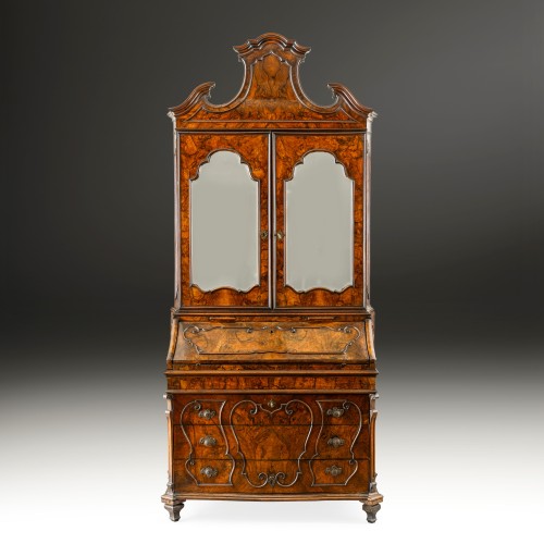 Trumeau veneered in briar, Lombardy, 18th century - Furniture Style Louis XV