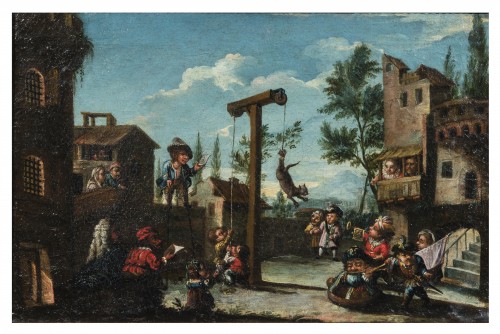 Paintings & Drawings  - Brescia School of the 17th century &quot;The Torture of the Cat&quot;