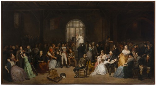 The appeal of the last victims of the Terror, copy of the painting by Charles Louis Muller