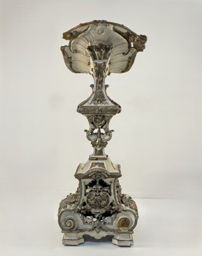 Furniture  - Carved, lacquered, and gilded wooden lectern, Italy late 18th century